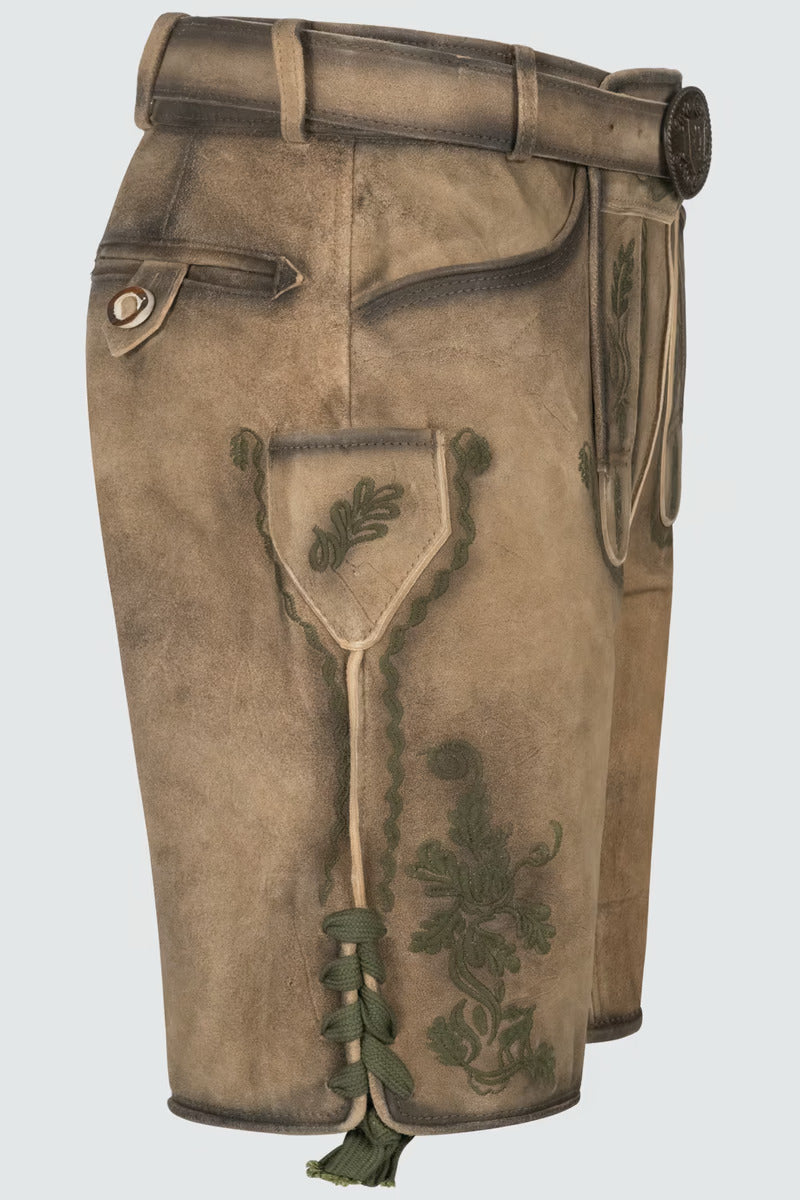 Kruger Men's Lederhosen "Ulli" with belt (54)