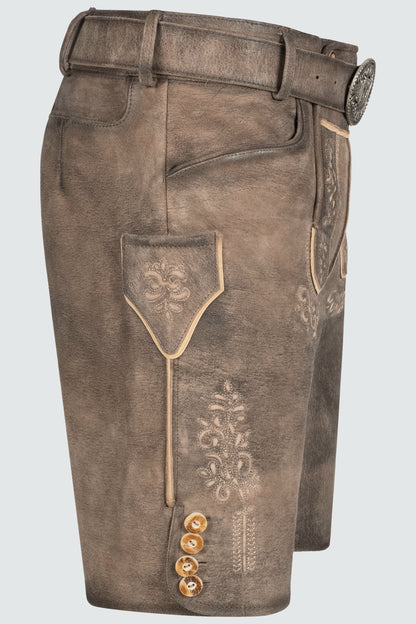 Kruger Mailo lederhosen brown, detail