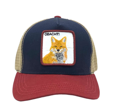 Trucker Cap with Motto Patch and Fox