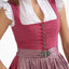 Dirndl with striped apron and clasp