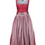 Dirndl with striped apron and clasp