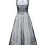 Dirndl with striped apron and clasp