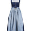 Dirndl with striped apron and clasp