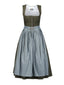 Dirndl with striped apron and clasp