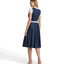 Berwin Long Dirndl 2pcs. 70cm "Dahlia" navy
