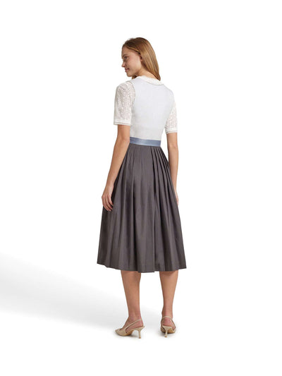 Berwin Maxi Dirndl 2pcs. 75cm "Lina" Med. Grey
