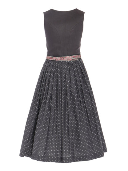 Berwin Midi Dirndl 2pcs. 65cm "Vivi" anthracite (size 38)