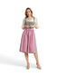 Dirndl with plain top and paisley skirt