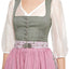Dirndl with plain top and paisley skirt