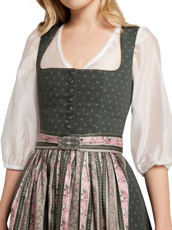 Berwin Long Dirndl 2pcs. 70cm "Elsbeth" olive