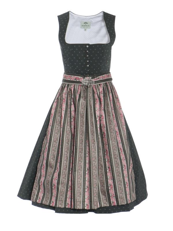 Berwin Long Dirndl 2pcs. 70cm "Elsbeth" olive