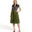 Berwin Midi Dirndl 2pcs. 60cm "Ottilie" anthracite