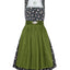 Berwin Midi Dirndl 2pcs. 60cm "Ottilie" anthracite