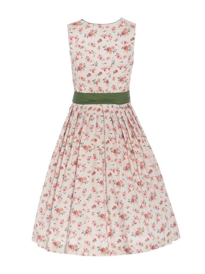 Berwin Long Dirndl 2pcs. 70cm "Alina" floral/green (36)