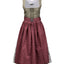 Dirndl with paisley skirt and frog mouth