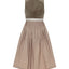Berwin Velvet Dirndl 2pcs. 80cm "Heike" beige