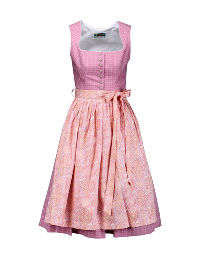 Dirndl with paisley print apron