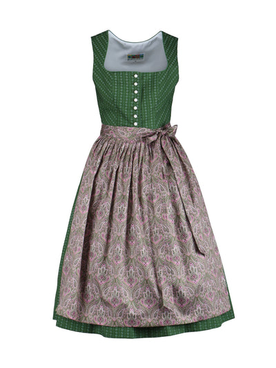 Dirndl with paisley print apron