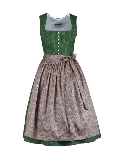 Dirndl with paisley print apron
