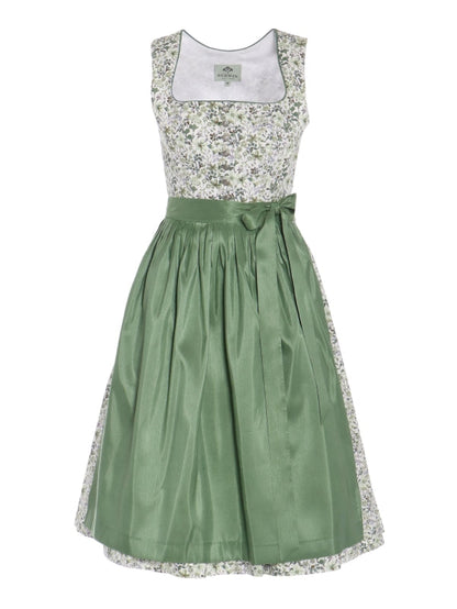 Berwin Long Dirndl 2pcs. 70cm "Anna" green (size 34,36,38)
