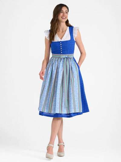 Berwin Long Dirndl 2pcs. 70cm "Marga" blue
