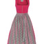Berwin Long Dirndl 2pcs. 70cm "Marga" red