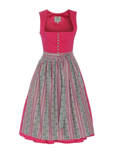 Berwin Long Dirndl 2pcs. 70cm "Marga" red
