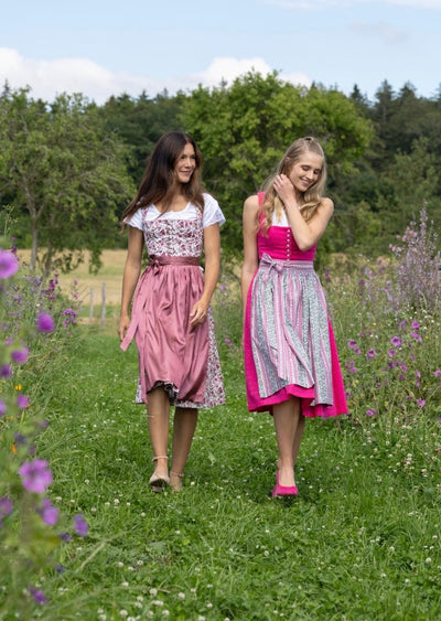 Berwin Long Dirndl 2pcs. 70cm "Marga" red