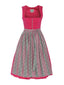 Berwin Long Dirndl 2pcs. 70cm "Marga" red