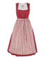 Cotton dirndl with jacquard apron