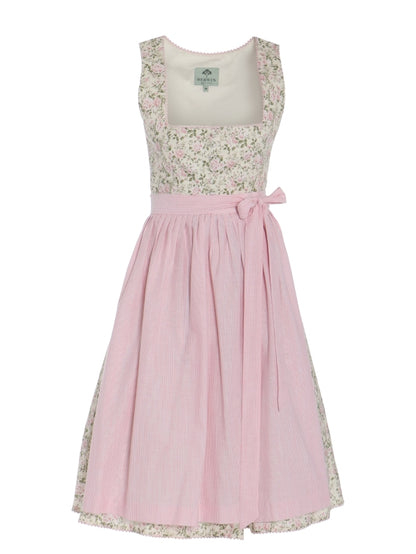 Berwin Long Dirndl 2pcs. 75cm "Elizabeth" pink