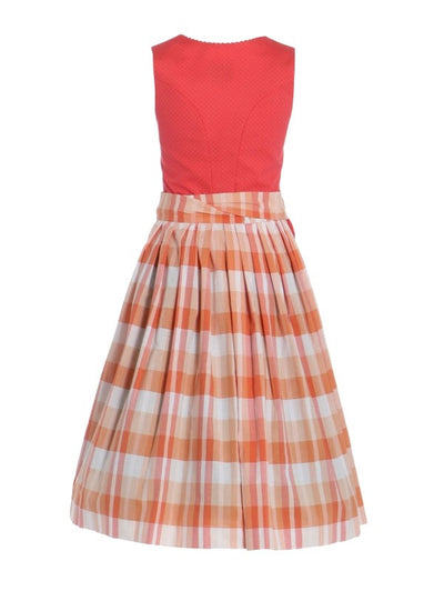 Berwin Long Dirndl 2pcs. 70cm "Marli" orange