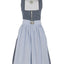 Berwin Long Dirndl 2pcs. 70cm "Helma" blue