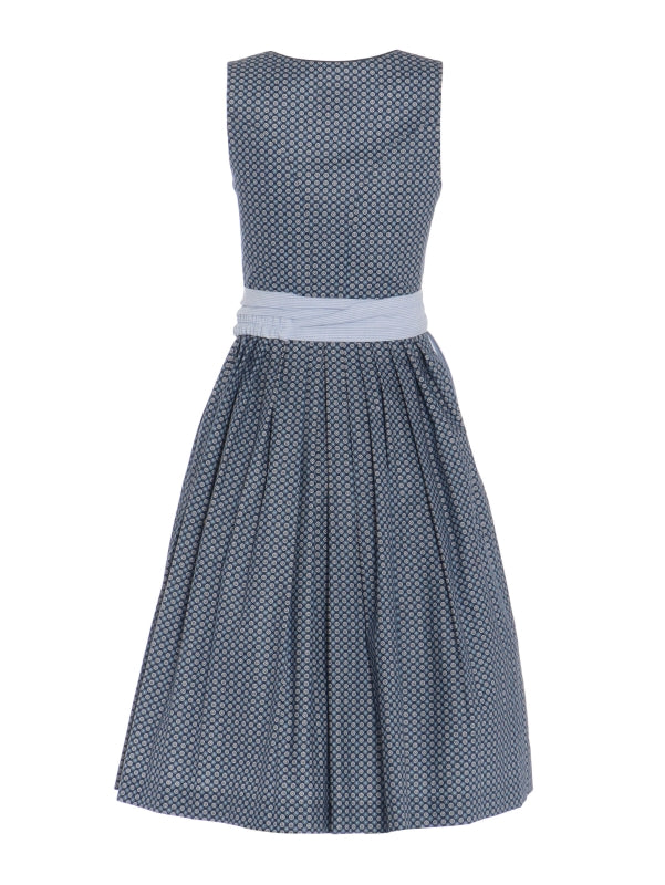Berwin Long Dirndl 2pcs. 70cm "Helma" blue