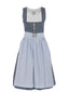 Berwin Long Dirndl 2pcs. 70cm "Helma" blue