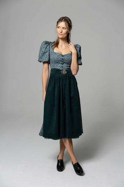 Berwin & Wolff Maxi Dirndl 2pcs. 75cm "Liesl" Green