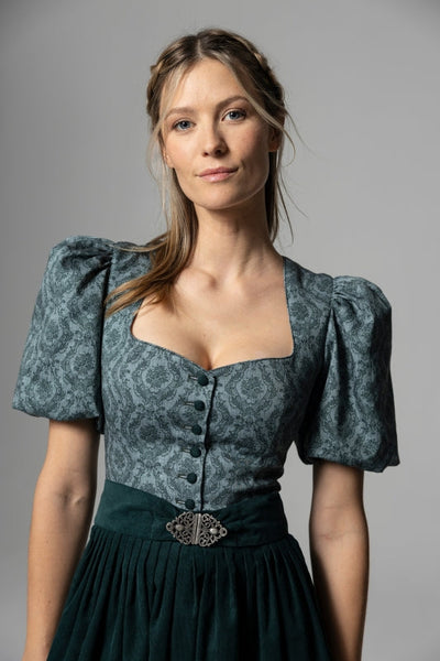 Berwin & Wolff Maxi Dirndl 2pcs. 75cm "Liesl" Green