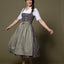 Berwin Long Dirndl 2pcs. 75cm "Jule" olive green (32,34,44,48 USA stock)