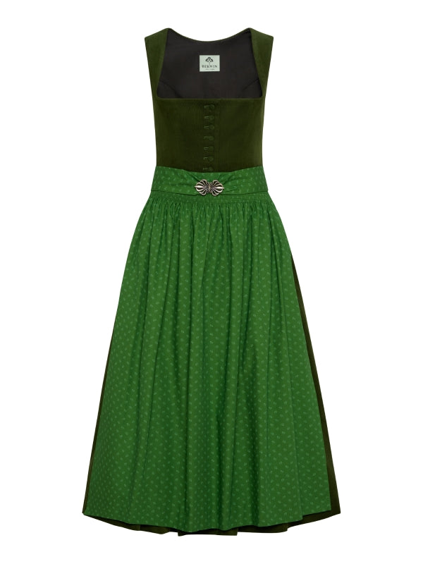 Berwin Corduroy Dirndl 2pcs. 80cm "Renate" green