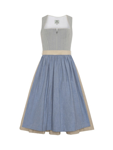 Berwin Maxi Dirndl 2pcs. 80cm "Melissa" light blue