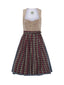 Berwin Velvet Dirndl 2pcs. 80cm "AlpenKay" beige (40,42,46)