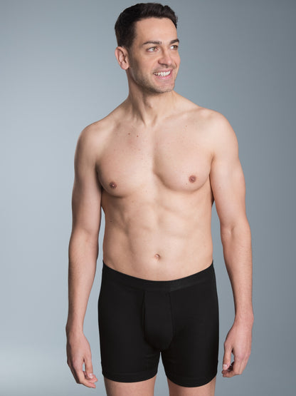 Trigema Organic Black Cotton Boxer Brief Made in Germany