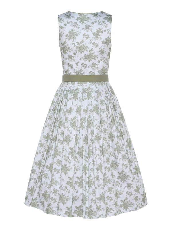 Berwin Long Dirndl 2pcs. 75cm "Petal" green
