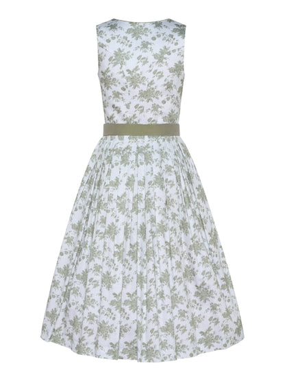 Berwin Long Dirndl 2pcs. 75cm "Petal" green