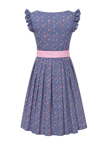 Berwin dirndl Trudi navy blue dress without apron