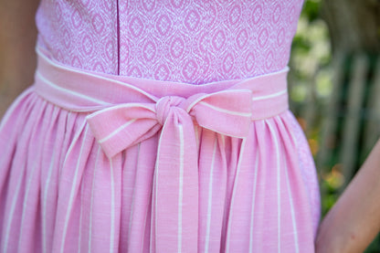 Berwin dirndl Heidi pink apron bow detail