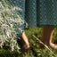 Dirndl mit Leinenoberteil und Baumwollrock