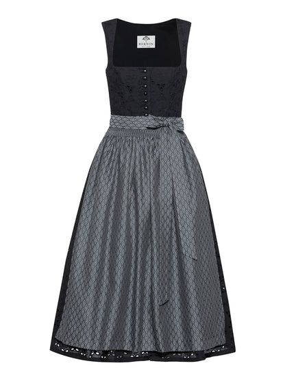 Berwin Maxi Dirndl 80cm Bettina black — front