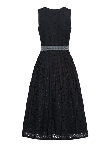 Berwin Maxi Dirndl 80cm Bettina black — back