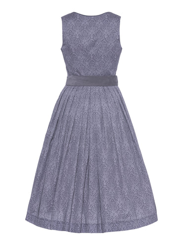 Berwin Long Dirndl 75cm Ute anthracite — back
